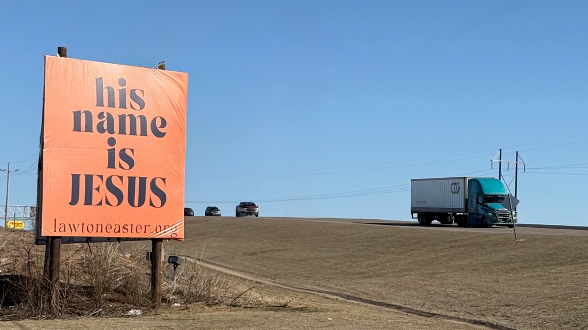 His Name is Jesus billboard